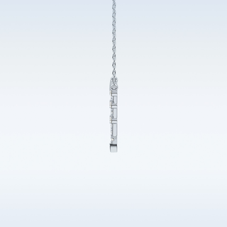Beautiful V-Shaped Moissanite Necklace – 0.12 CT Round Cut in 14K/18K Gold 5