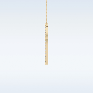 Customized O Shaped  Moissanite Necklace – 0.47 CT Round Cut in 14K/18K Gold