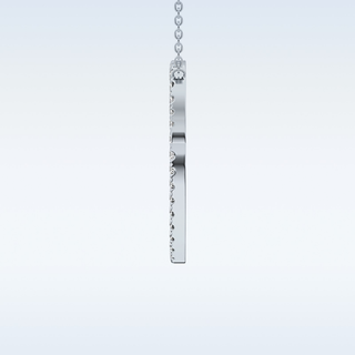 Customized O Shaped  Moissanite Necklace – 0.47 CT Round Cut in 14K/18K Gold