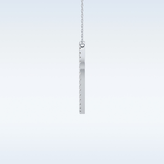 Customized O Shaped  Moissanite Necklace – 0.47 CT Round Cut in 14K/18K Gold