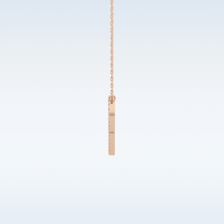 Customized P Shaped  Moissanite Necklace – 0.13 CT Round Cut in 14K/18K Gold