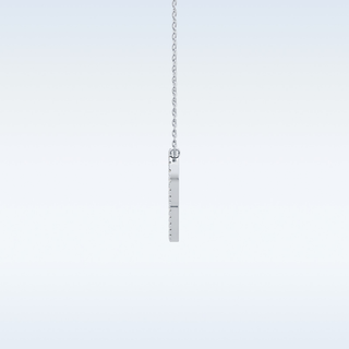 Customized P Shaped  Moissanite Necklace – 0.13 CT Round Cut in 14K/18K Gold