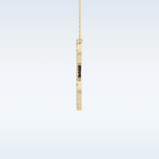 Customized S Shaped Moissanite Necklace – 0.58 CT Round Cut in 14K/18K Gold