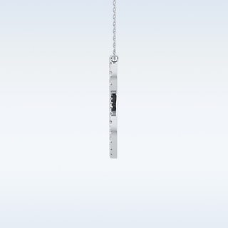 Customized S Shaped Moissanite Necklace – 0.58 CT Round Cut in 14K/18K Gold