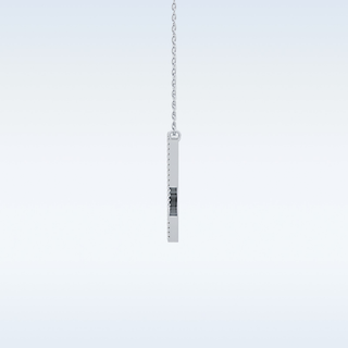 Customized U Shaped Moissanite Necklace – 0.15 CT Round Cut in 14K/18K Gold