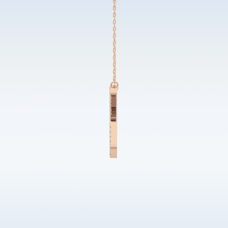 Customized X Shaped Moissanite Necklace – 0.13 CT Round Cut in 14K/18K Gold