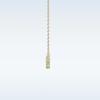 Cluster Style Moissanite Necklace – 0.24 CT Round Cut in 14K/18K Gold 11