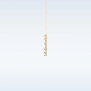 V Shaped Moissanite Necklace – 0.33 CT Round Cut in 14K/18K Gold