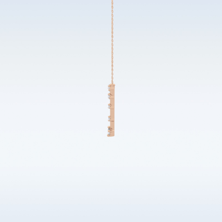 V Shaped Moissanite Necklace – 0.33 CT Round Cut in 14K/18K Gold
