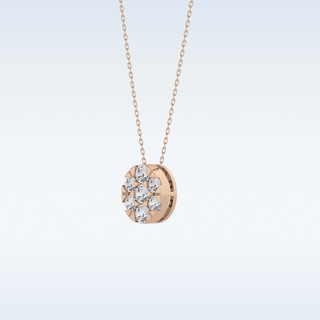 Oval Shaped Moissanite Necklace – 0.54 CT Round Cut in 14K/18K Gold