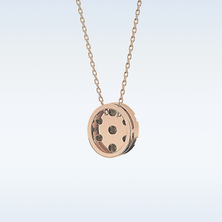 Oval Shaped Moissanite Necklace – 0.54 CT Round Cut in 14K/18K Gold