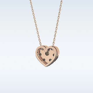 Heart Shaped Moissanite Necklace – 0.47 CT Round Cut in 14K/18K Gold