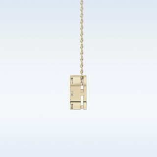 Cushion Shaped Moissanite Necklace – 1.16 CT Round Cut in 14K/18K Gold