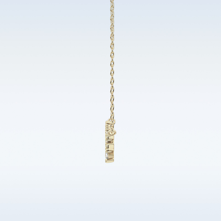 Round & Marquise Shaped Moissanite Necklace – 0.24 CT Round Cut in 14K/18K Gold