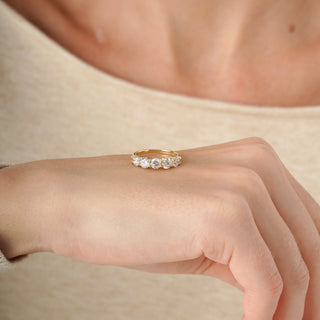 2 CT Round Three Stones Lab Grown Diamond Engagement Ring