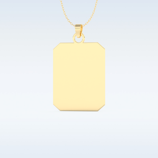 Image Engraved Pendant in Solid Gold or Silver 9