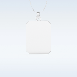 Image Engraved Pendant in Solid Gold or Silver 4