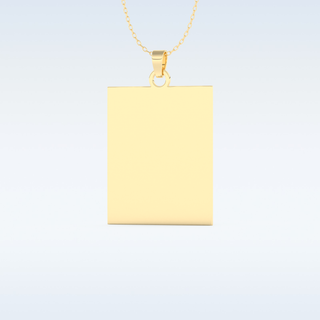 Image Engraved Pendant in Solid Gold or Silver 9