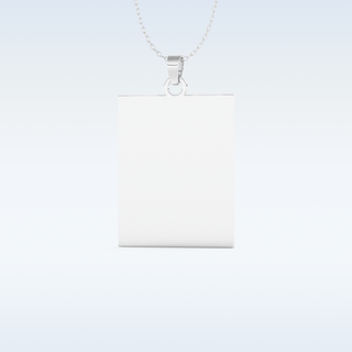Image Engraved Pendant in Solid Gold or Silver 4