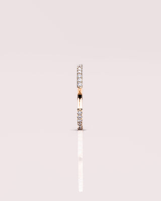 0.18 CT Round Stones Open Moissanite Wedding Band