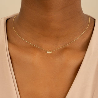 1.0 CT Round Bezel Solitaire Lab Grown Diamond Necklace
