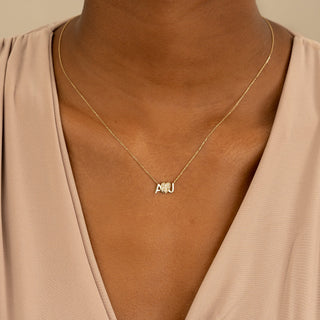 1.0 CT Round Bezel Solitaire Lab Grown Diamond Necklace