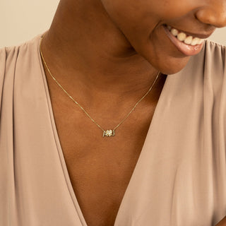 1.0 CT Round Bezel Solitaire Lab Grown Diamond Necklace