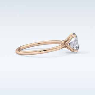 Stunning 1.09 CT Solitaire Engagement Ring Featuring Oval Moissanite