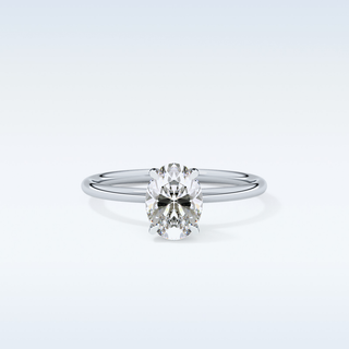 Stunning 1.09 CT Solitaire Engagement Ring Featuring Oval Moissanite