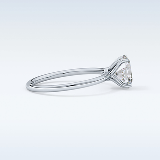 Stunning 1.09 CT Solitaire Engagement Ring Featuring Oval Moissanite