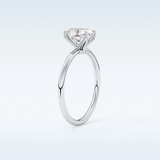 Stunning 1.09 CT Solitaire Engagement Ring Featuring Oval Moissanite