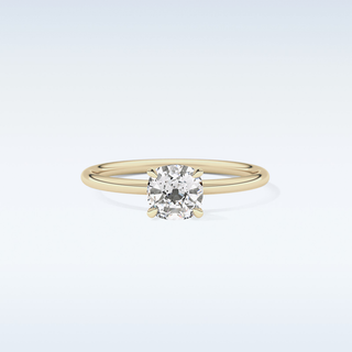 Stunning 0.87 CT Solitaire Engagement Ring Featuring Cushion Moissanite