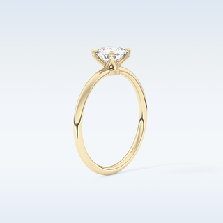Stunning 0.87 CT Solitaire Engagement Ring Featuring Cushion Moissanite