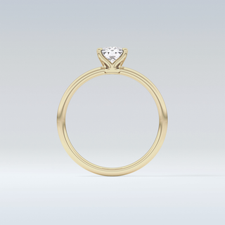 Stunning 0.87 CT Solitaire Engagement Ring Featuring Cushion Moissanite