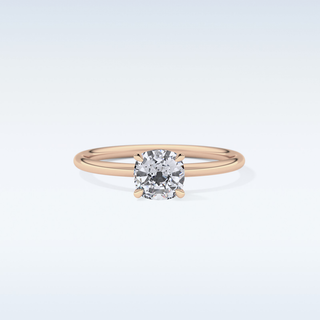 Stunning 0.87 CT Solitaire Engagement Ring Featuring Cushion Moissanite