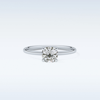 Stunning 0.87 CT Solitaire Engagement Ring Featuring Cushion Moissanite