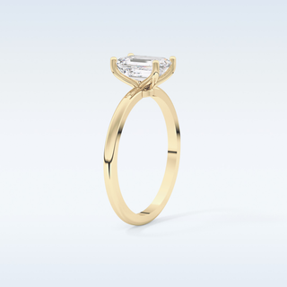 Stunning 1.02 CT Solitaire Engagement Ring Featuring Emerald Moissanite