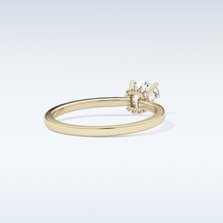 0.78 CT Hidden Halo Engagement Ring Featuring Cushion Moissanite