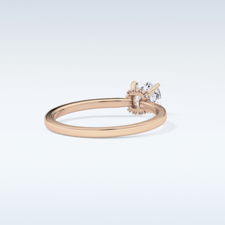 0.78 CT Hidden Halo Engagement Ring Featuring Cushion Moissanite