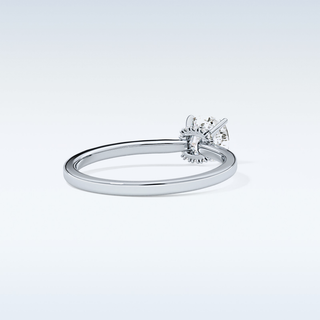 0.78 CT Hidden Halo Engagement Ring Featuring Cushion Moissanite