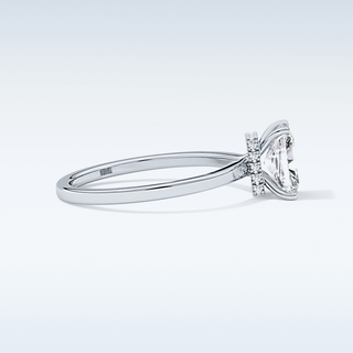 1.21 CT Hidden Halo Engagement Ring Featuring Radiant Moissanite