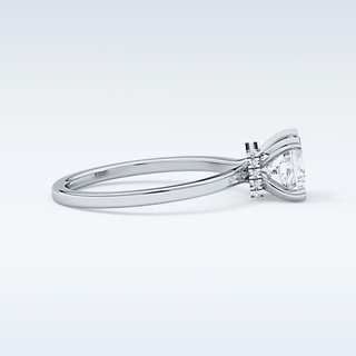 1.04 CT Hidden Halo Engagement Ring Featuring Princess Moissanite