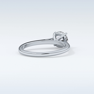 Stunning 1.03 CT Cathedral Solitaire Engagement Ring Featuring Round Moissanite