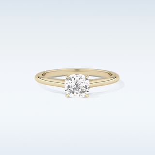 Stunning 0.95 CT Cathedral Solitaire Engagement Ring Featuring Cushion Moissanite