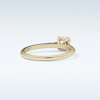 Stunning 0.95 CT Cathedral Solitaire Engagement Ring Featuring Cushion Moissanite