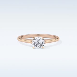 Stunning 0.95 CT Cathedral Solitaire Engagement Ring Featuring Cushion Moissanite