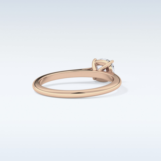 Stunning 0.95 CT Cathedral Solitaire Engagement Ring Featuring Cushion Moissanite