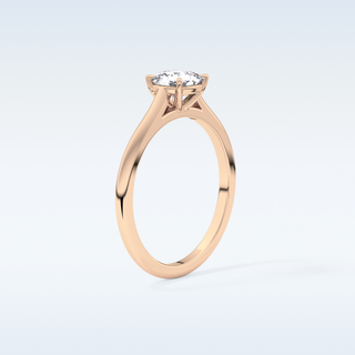 Stunning 0.95 CT Cathedral Solitaire Engagement Ring Featuring Cushion Moissanite