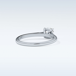 Stunning 0.95 CT Cathedral Solitaire Engagement Ring Featuring Cushion Moissanite