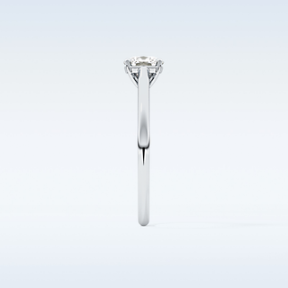 Stunning 0.95 CT Cathedral Solitaire Engagement Ring Featuring Cushion Moissanite